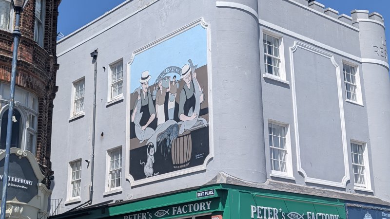 Peter's Fish Factory Mural in Ramsgate Peter's Fish Factory Mural
